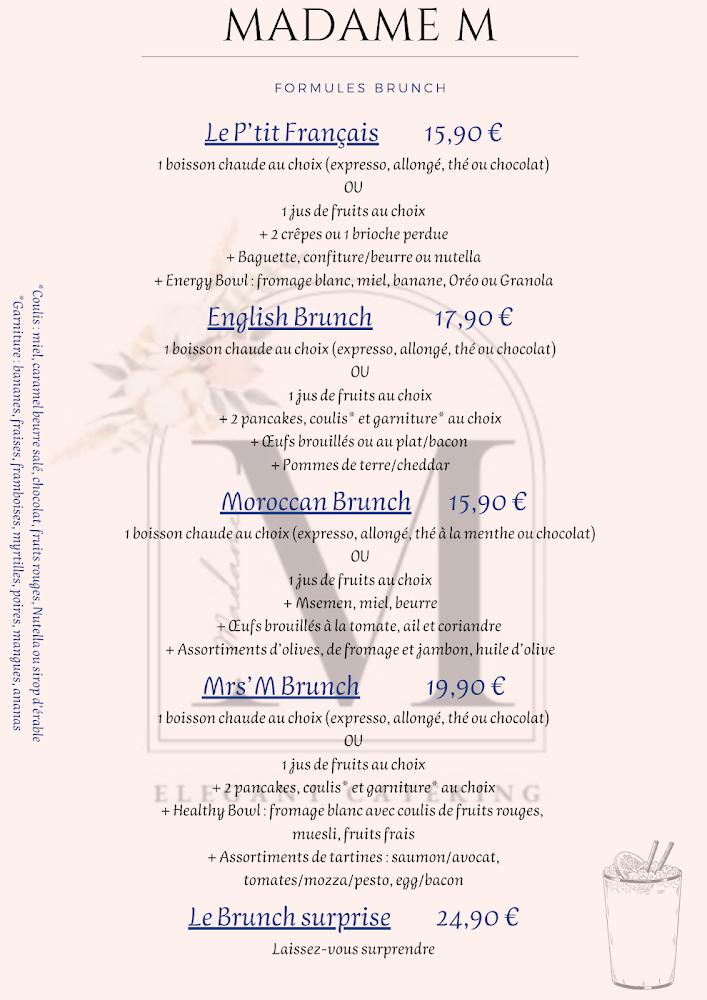 Madame M - Menu Image 1